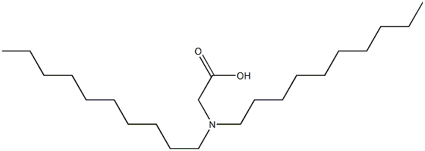 N,N-Didecylaminoacetic acid Struktur