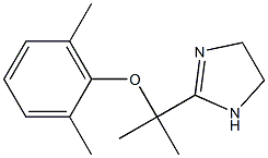 2-[1-(2,6-Dimethylphenyloxy)-1-methylethyl]-2-imidazoline Struktur