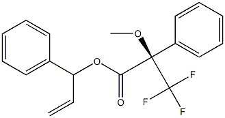 (R)-2-Methoxy-3,3,3-trifluoro-2-phenylpropanoic acid (1-phenyl-2-propenyl) ester Struktur