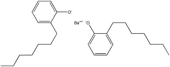 Barium bis(2-heptylphenolate) Struktur