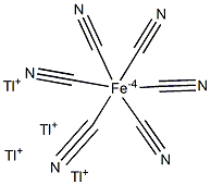 Thallium(I) hexacyanoferrate(II) Struktur