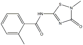 N-[(2,3-Dihydro-2-methyl-3-oxo-1,2,4-thiadiazol)-5-yl]-2-methylbenzamide Struktur