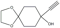 8-(Ethynyl)-1,4-dioxaspiro[4.5]decan-8-ol Struktur