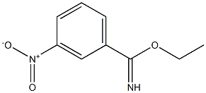 3-Nitrobenzimidic acid ethyl ester Struktur