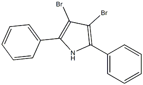 3,4-Dibromo-2,5-diphenyl-1H-pyrrole Struktur