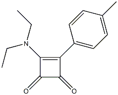 4-(4-Methylphenyl)-3-diethylamino-3-cyclobutene-1,2-dione Struktur