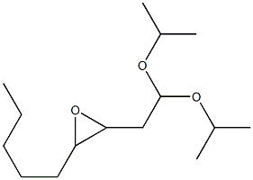 2-(2,2-Diisopropoxyethyl)-3-pentyloxirane Struktur