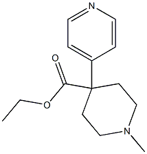 1-Methyl-4-(4-pyridyl)piperidine-4-carboxylic acid ethyl ester Struktur