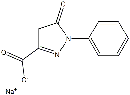 4,5-Dihydro-5-oxo-1-phenyl-1H-pyrazole-3-carboxylic acid sodium salt Struktur