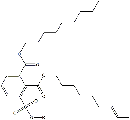 3-(Potassiosulfo)phthalic acid di(7-nonenyl) ester Struktur