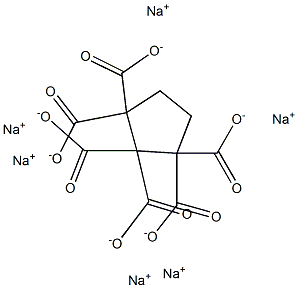 1,1,2,2,3,3-Cyclopentanehexacarboxylic acid hexasodium salt Struktur