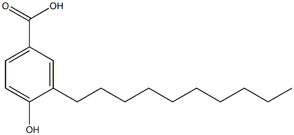 3-Decyl-4-hydroxybenzoic acid Struktur