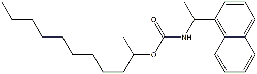 N-[1-(1-Naphtyl)ethyl]carbamic acid (1-methyldecyl) ester Struktur