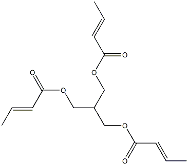 Biscrotonic acid 2-(crotonoyloxymethyl)propane-1,3-diyl ester Struktur