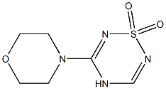 5-Morpholino-4H-1,2,4,6-thiatriazine 1,1-dioxide Struktur