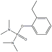 N,N,N',N'-Tetramethyldiamidophosphoric acid 2-ethylphenyl ester Struktur