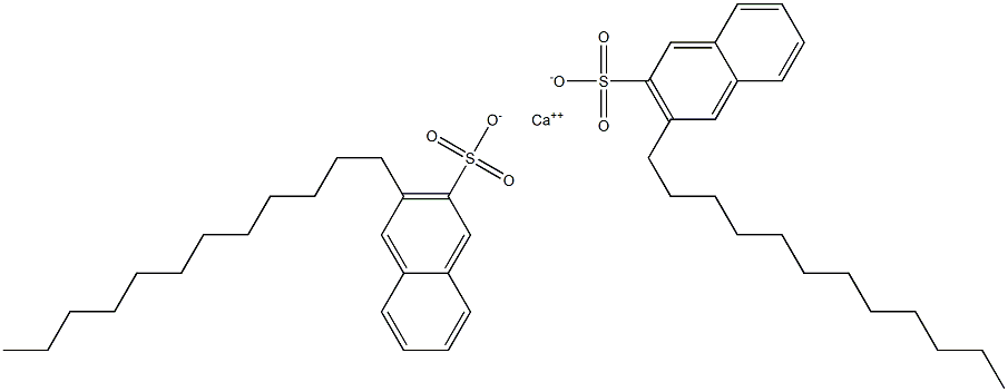 Bis(3-dodecyl-2-naphthalenesulfonic acid)calcium salt Struktur