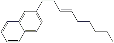 2-(3-Nonenyl)naphthalene Struktur