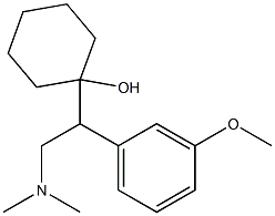 1-[1-(3-Methoxyphenyl)-2-dimethylaminoethyl]cyclohexanol Struktur