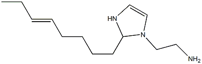 1-(2-Aminoethyl)-2-(5-octenyl)-4-imidazoline Struktur