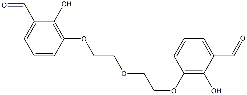 3,3'-(3-Oxapentane-1,5-diylbisoxy)bis(2-hydroxybenzaldehyde) Struktur