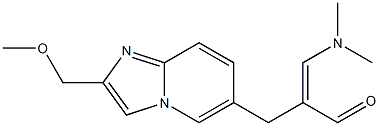 2-(Methoxymethyl)-6-[2-[(dimethylamino)methylene]-3-oxopropyl]imidazo[1,2-a]pyridine Struktur