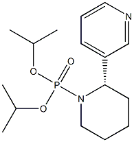 3-[(2S)-1-[Isopropoxy(isopropoxy)phosphinyl]piperidin-2-yl]pyridine Struktur