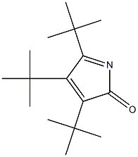 3,4,5-Tri-tert-butyl-2H-pyrrol-2-one Struktur