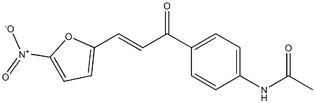 4'-[3-(5-Nitrofuran-2-yl)acryloyl]acetanilide Struktur