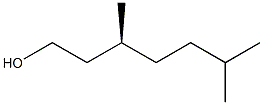 [S,(-)]-3,6-Dimethyl-1-heptanol Struktur