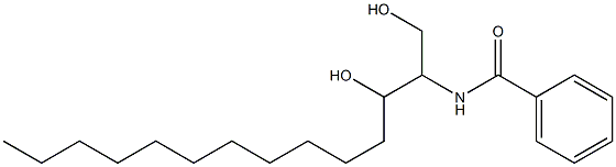 N-(1,3-Dihydroxytetradecan-2-yl)benzamide Struktur