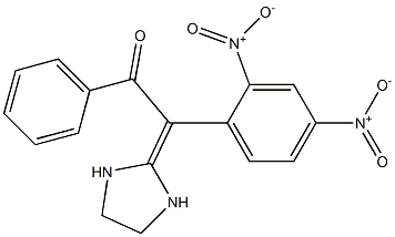 2-[(2,4-Dinitrophenyl)(benzoyl)methylene]imidazolidine Struktur