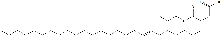 3-(7-Pentacosenyl)succinic acid 1-hydrogen 4-propyl ester Struktur