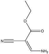 (Z)-2-Cyano-3-aminopropenoic acid ethyl ester Struktur