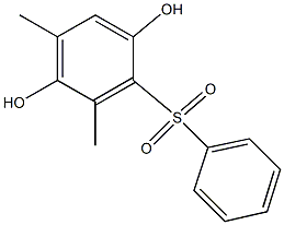 3,5-Dimethyl-2-(phenylsulfonyl)hydroquinone Struktur