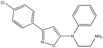 N-[3-(4-Chlorophenyl)isoxazol-5-yl]-N-phenyl-1,2-ethanediamine Struktur