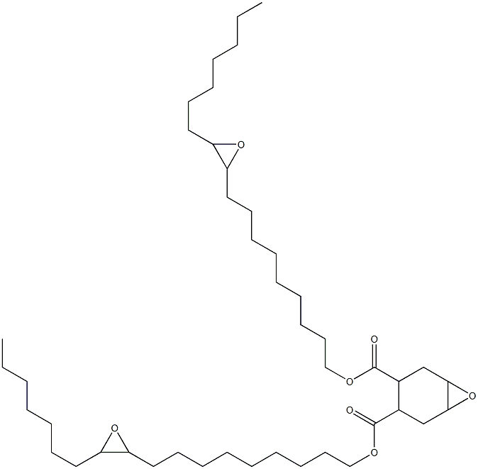 7-Oxabicyclo[4.1.0]heptane-3,4-dicarboxylic acid bis(10,11-epoxyoctadecan-1-yl) ester Struktur