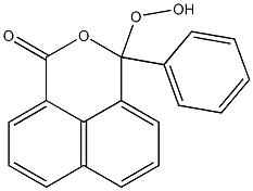 3-Phenyl-3-hydroperoxy-1H,3H-naphtho[1,8-cd]pyran-1-one Struktur