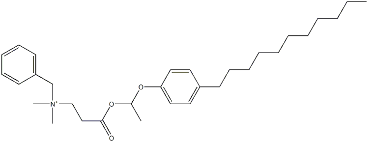 N,N-Dimethyl-N-benzyl-N-[2-[[1-(4-undecylphenyloxy)ethyl]oxycarbonyl]ethyl]aminium Struktur