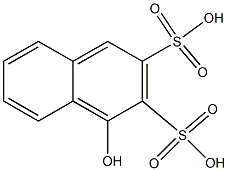 1-Hydroxy-2,3-naphthalenedisulfonic acid Struktur