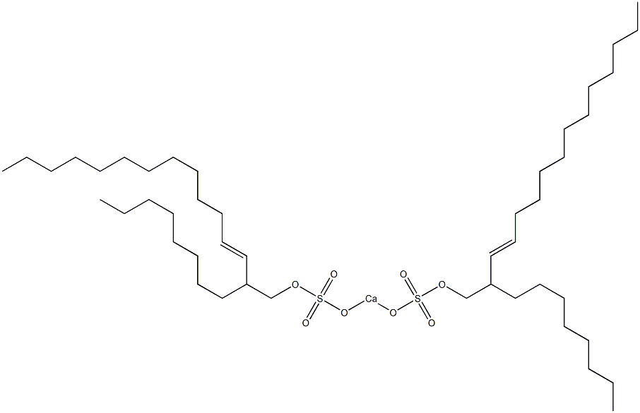 Bis(2-octyl-3-pentadecenyloxysulfonyloxy)calcium Struktur