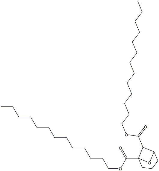 7-Oxabicyclo[3.1.1]heptane-1,6-dicarboxylic acid ditridecyl ester Struktur