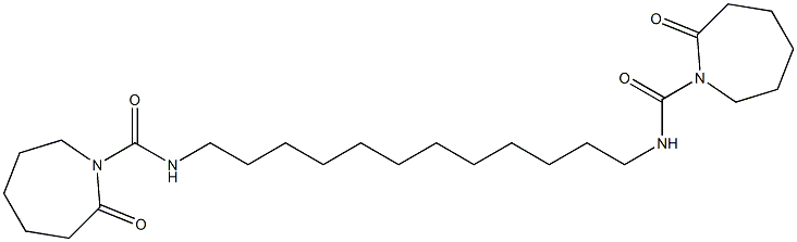 N,N'-(Dodecane-1,12-diyl)bis[(2-oxohexahydro-2H-azepine)-1-carboxamide] Struktur