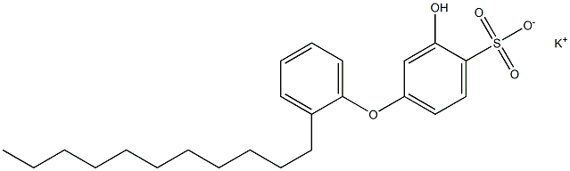 3-Hydroxy-2'-undecyl[oxybisbenzene]-4-sulfonic acid potassium salt Struktur