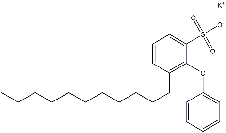 2-Phenoxy-3-undecylbenzenesulfonic acid potassium salt Struktur