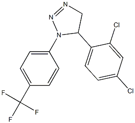 1-(4-Trifluoromethylphenyl)-5-(2,4-dichlorophenyl)-4,5-dihydro-1H-1,2,3-triazole Struktur