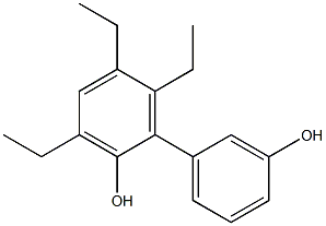 3,5,6-Triethyl-1,1'-biphenyl-2,3'-diol Struktur