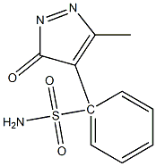 1-Sulfamoylphenyl-3-methyl-5-pyrazolone Struktur