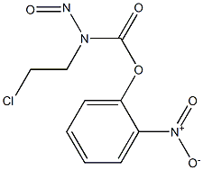 N-(2-Chloroethyl)-N-nitrosocarbamic acid o-nitrophenyl ester Struktur