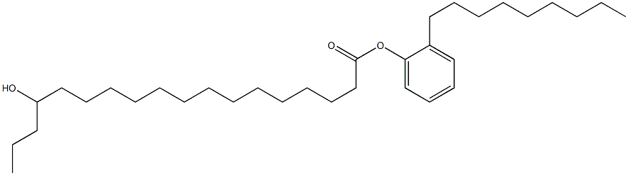 15-Hydroxystearic acid 2-nonylphenyl ester Struktur